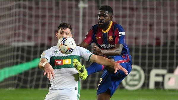 برشلونة يعلن إعارة الفرنسي أومتيتي إلى ليتشي