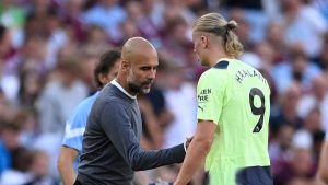 غوارديولا: هالاند لن يقود سيتي للفوز بدوري الأبطال