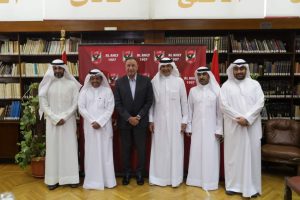 خلال زيارة عبد الله الشاهين للجبلاية.. بروتوكول تعاون بين الاتحادين الكويتي والمصري ..ومباريات ودية