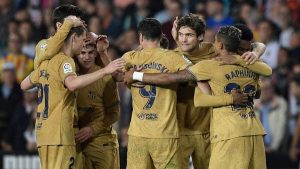 ليفاندوفسكي ينقذ برشلونة من فالنسيا بهدف قاتل