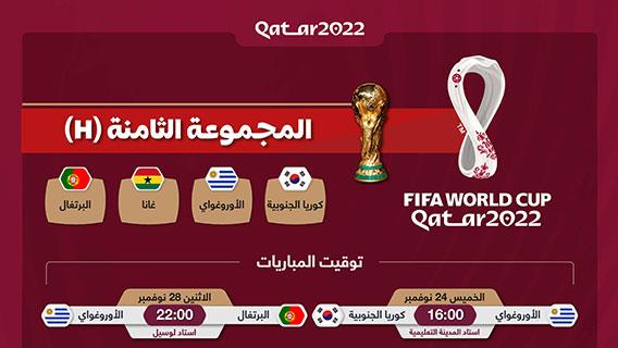 2022 كأس العالم فيفا قطر المجموعة الثامنة H