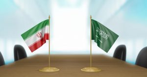 لقاء ولي العهد السعودي و الرئيس الايراني