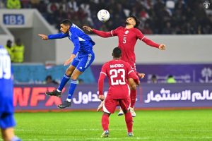 «الأزرق» يخسر أولى مبارياته في «خليجي25» بالهزيمة من قطر بهدفين نظيفين