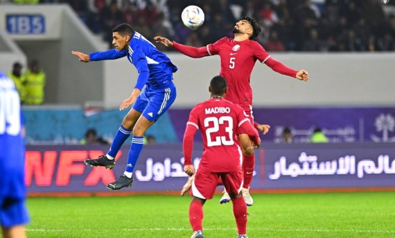 «الأزرق» يخسر أولى مبارياته في «خليجي25» بالهزيمة من قطر بهدفين نظيفين