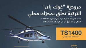 مروحية “غوك باي” التركية تحلّق بمحرّك محلي