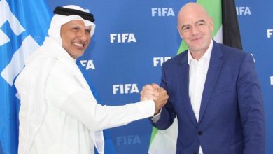 عبدالله الشاهين ومجلس اتحاد الكرة يهنئون المسحل بتزكيته رئيسا للاتحاد السعودي