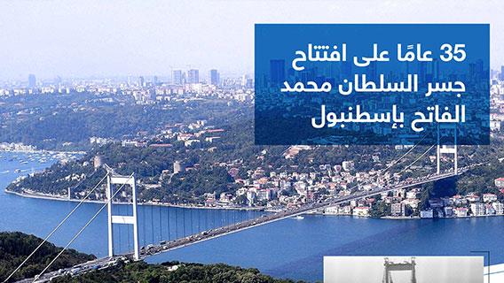 35 عامًا على افتتاح جسر السلطان محمد الفاتح بإسطنبول