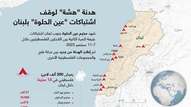 هدنة "هشة" لوقف اشتباكات "عين الحلوة" بلبنان