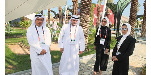 أعضاء اللجنة العليا لتجهيز جناح الكويت في اكسبو الدوحة يزورون الجناح ويطلعون على التجهيزات