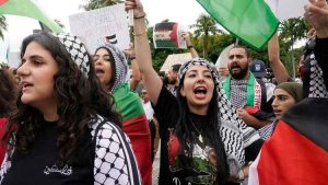دعم الجيل z لفلسطين في أمريكا