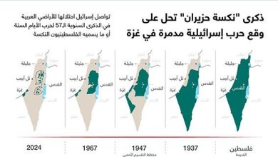 ذكرى "نكسة حزيران" تحل على وقع حرب إسرائيلية مدمرة في غزة