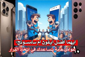 أيهما أفضل آيفون أم سامسونج؟/ 10 عوامل هامة تساعدك في اتخاذ القرار