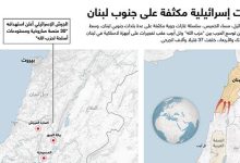 غارات إسرائيلية مكثفة على جنوب لبنان