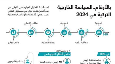 بالأرقام..السياسة الخارجية التركية في 2024