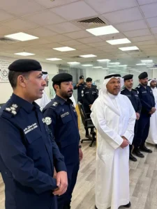 الشيخ عذبي الناصر يتفقد مديرية أمن المحافظة في يوم العيد
